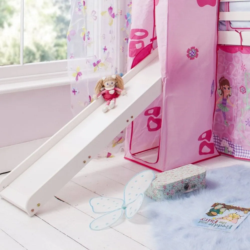 Nöa and Nani Moro Cabin Bed Midsleeper with Slide & Fairies Package in White 2