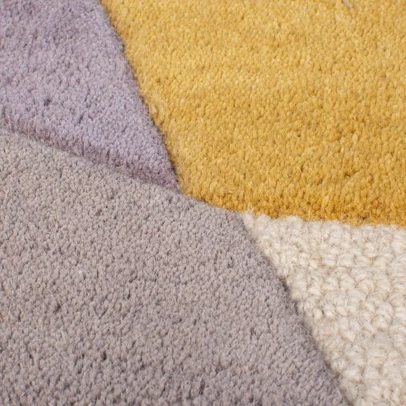 Glow Wool Modern Round Rug 2