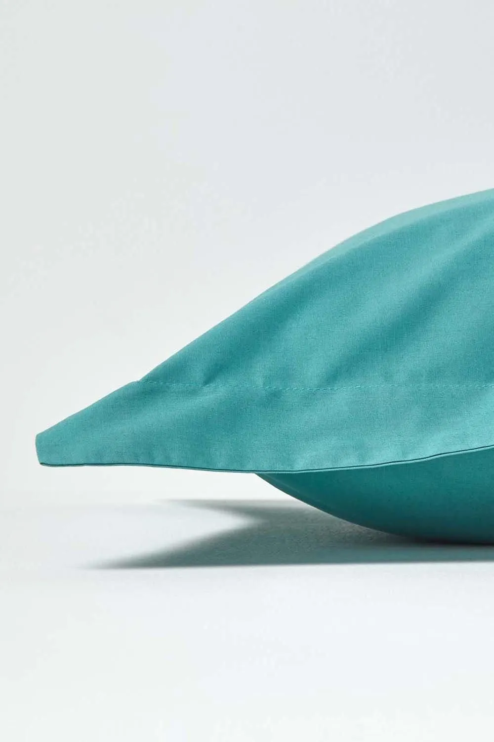 Homescapes Egyptian Cotton Oxford Pillowcase 200 TC, Standard Size in Teal 2