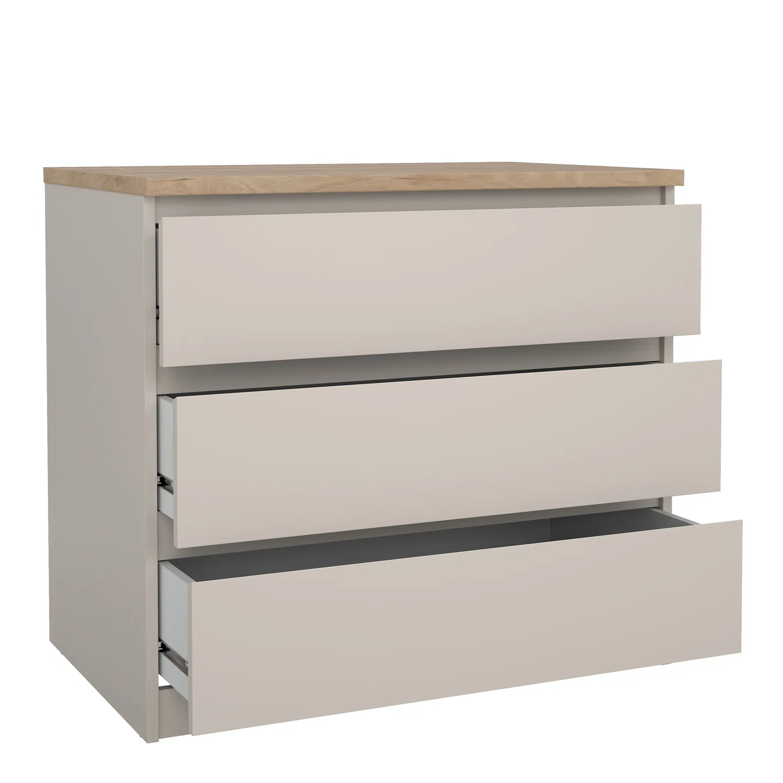 Furniture To Go Naia Chest of 3 Drawers in Beige 4