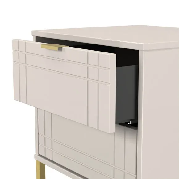 Darlton 2 Drawer Bedside Table 6