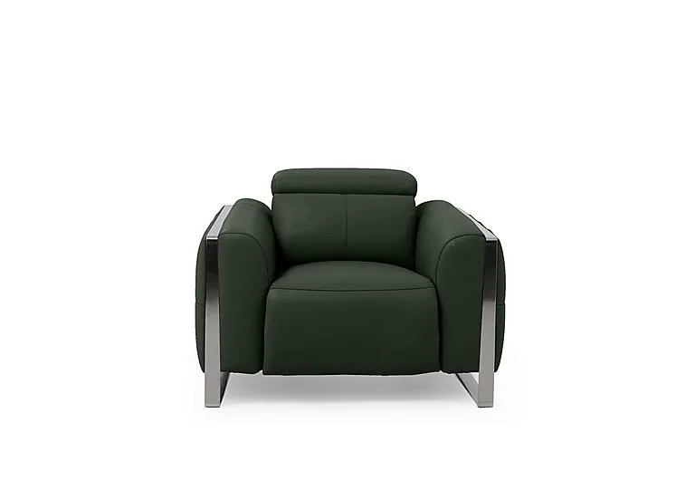 Gisella Leather Chair - Oslo Pine