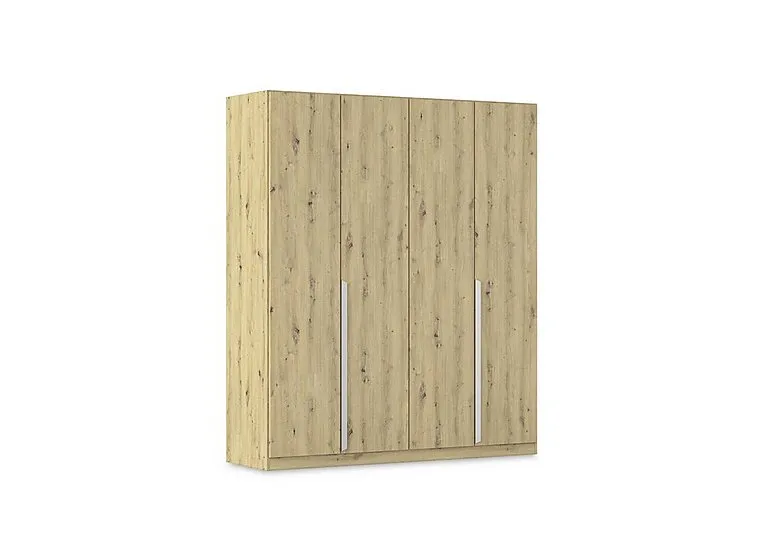Freja 181cm 4 Door Hinged Oak Wardrobe