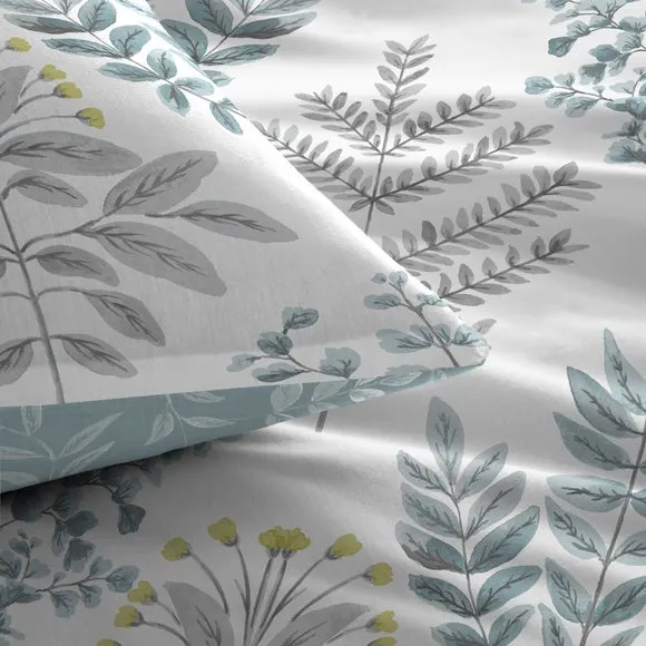 Emily Easy Care Duck Egg Duvet Cover and Pillowcase Set 2