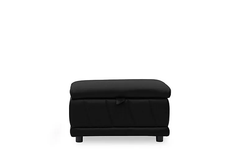 Genius Leather Storage Footstool