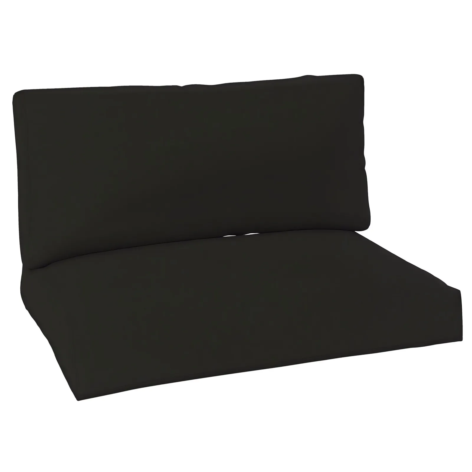 OUTSUNNY 2 Seat Pallet Cushions 20cm Thick Outdoor Seat Pads, Black 2