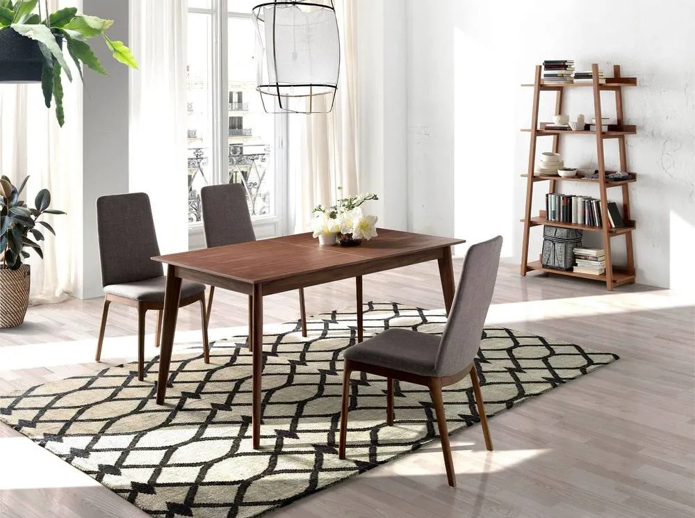 Angel Cerda Walnut Extendable Dining Table 150200 cm in Brown 3