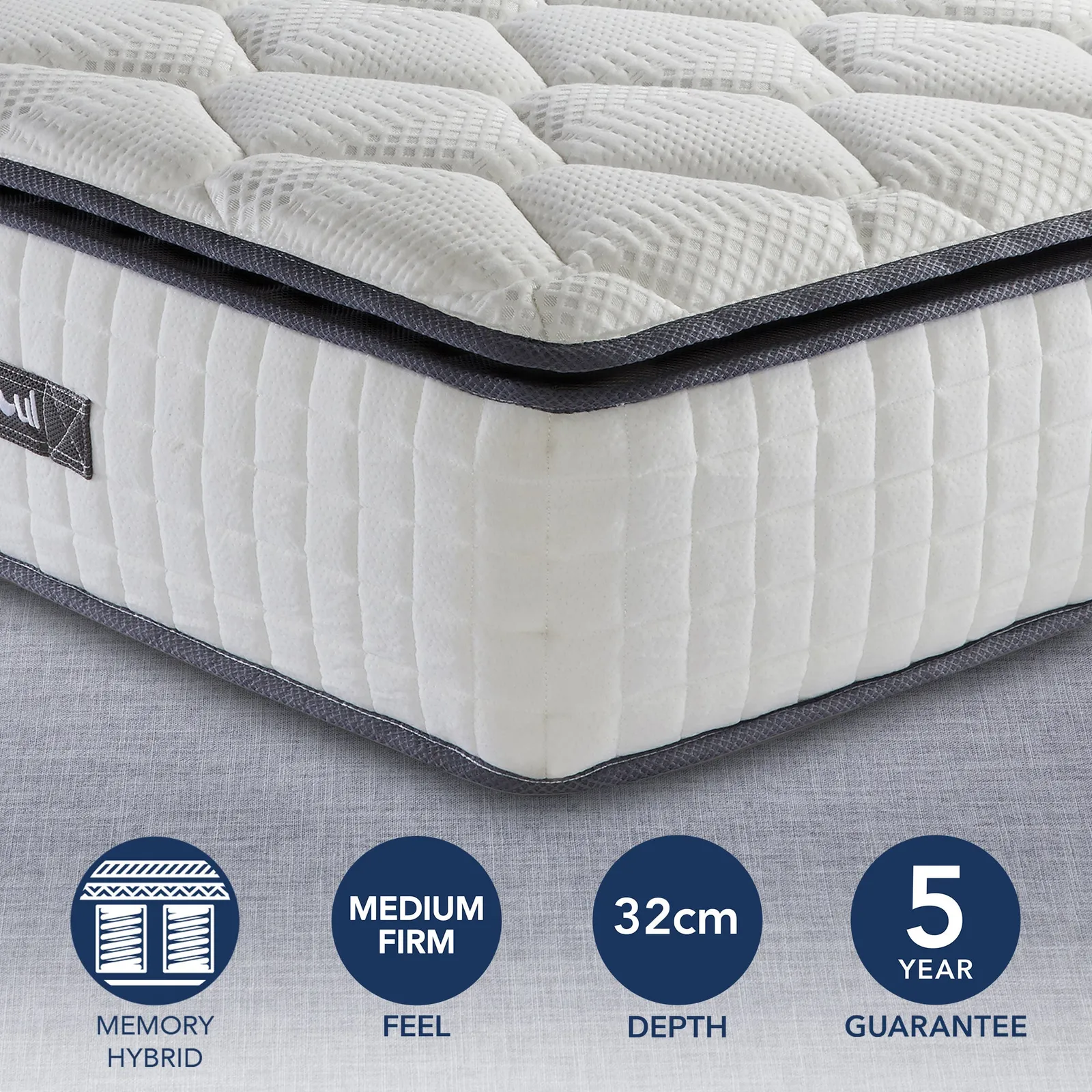 Sleepsoul Bliss 800 Pocket Single Mattress White