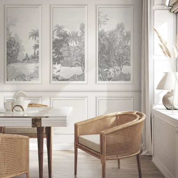 Vintage Tropical Panelled Wall Mural 3