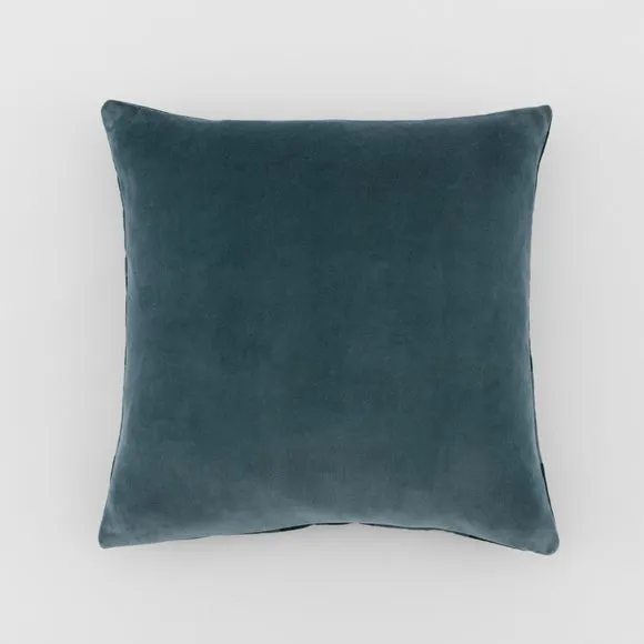 Clara Cubed Patchwork Cotton Velvet Square Cushion 5