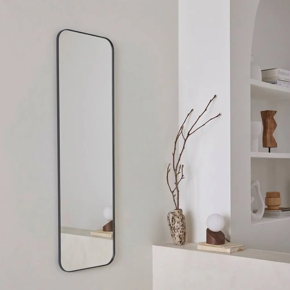 sweeek Steel rectangular mirror in Black