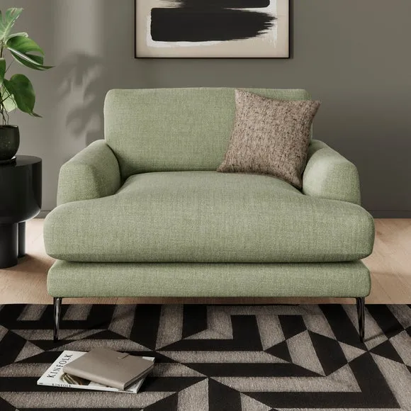 Lawson Chunky Tonal Weave Snuggle Chair 1