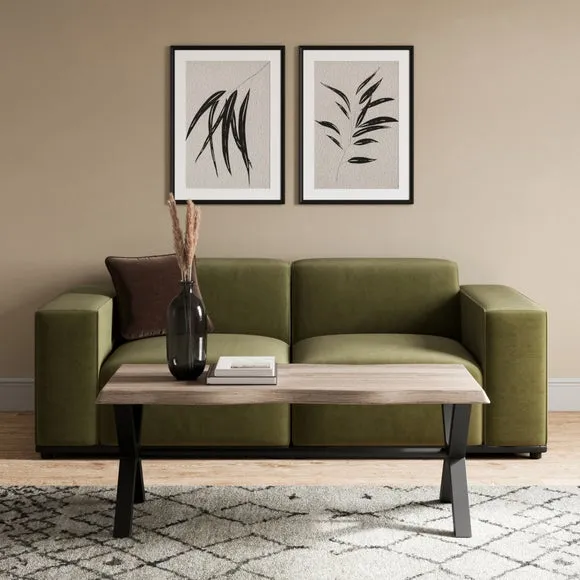 Ezra Coffee Table, Rustic Wood Effect