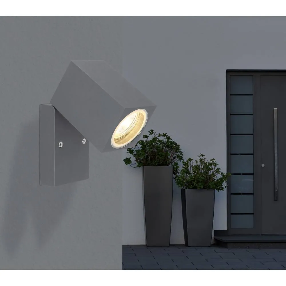 Netlighting Veronika Outdoor Spotlight Anthracite IP44 Clear Glass Shade 1x GU10 in Grey 5