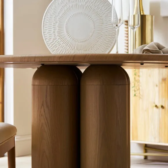 Alora 4 Seater Round Dining Table 2
