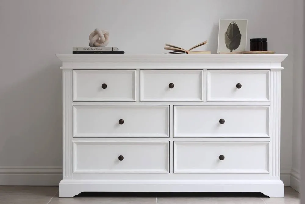 Statement Furniture Gainsborough White 3 Over 4 Chest of Drawers