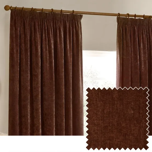 Yard Chenille Pencil Pleat Curtains 3