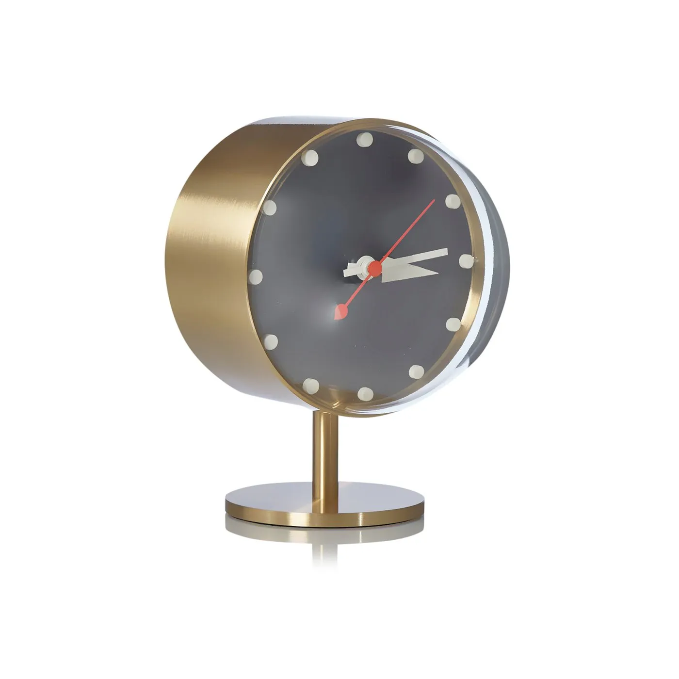 Vitra Night Desk Clock in Brass