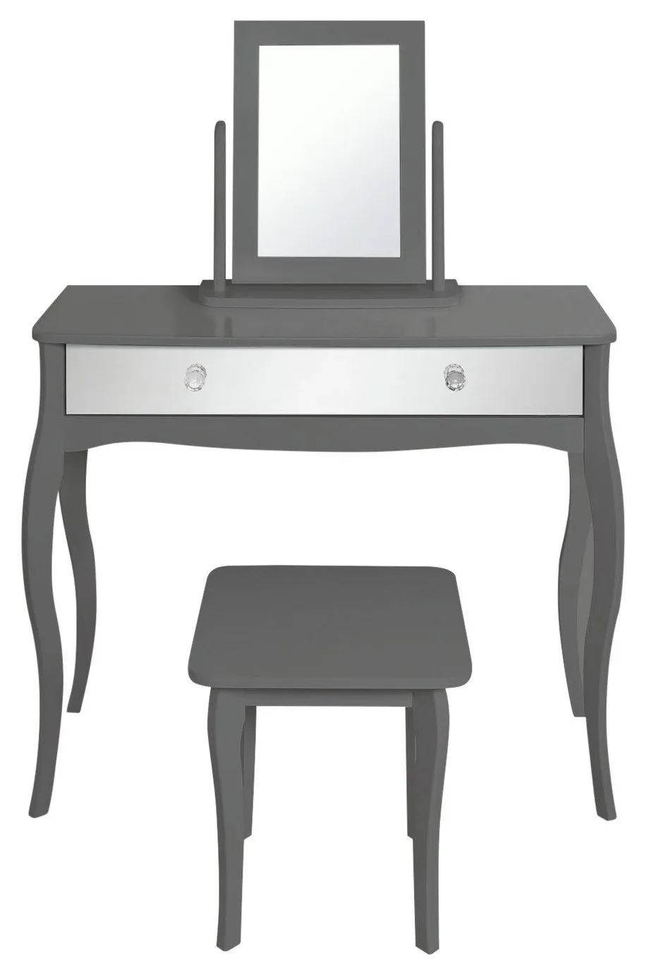 Argos Home Amelie Mirror Dressing Table Set - Grey