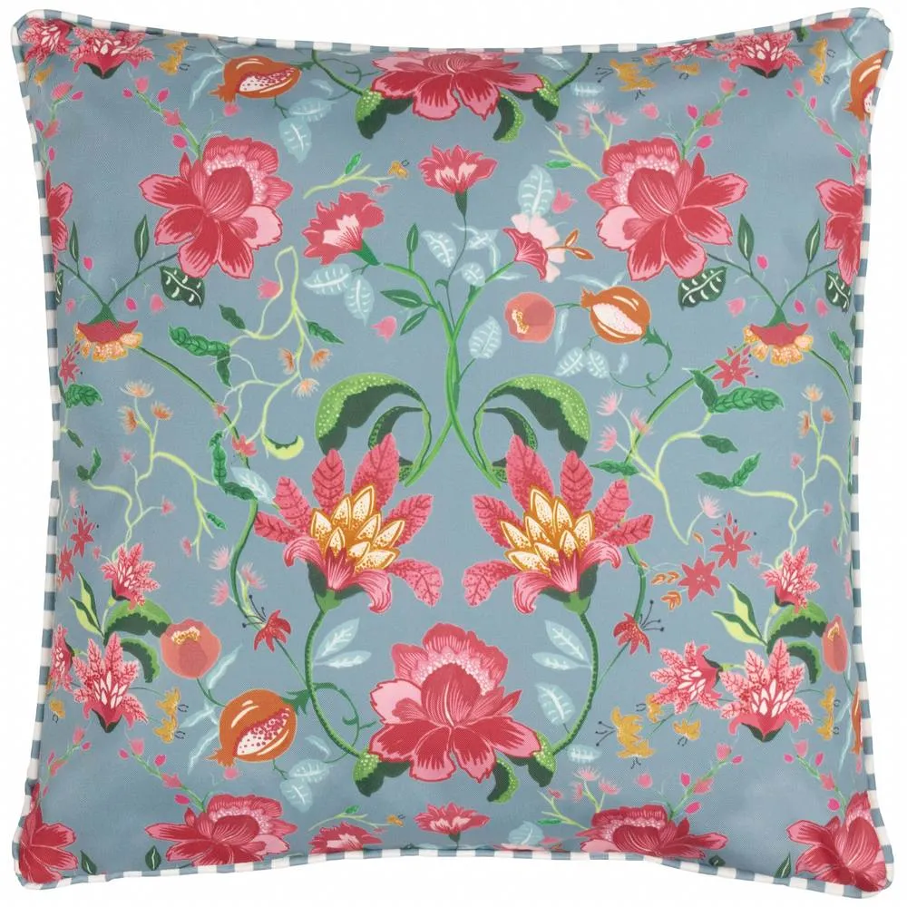 Wylder Claudia Floral Water-Resistant Outdoor Cushion in Red 2