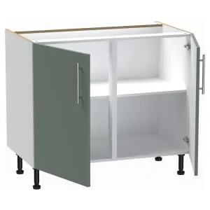Wickes Orlando Reed Green Base Unit - 1000mm 2