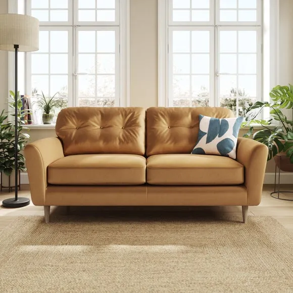 Sven Opulent Velvet 3 Seater Sofa 1