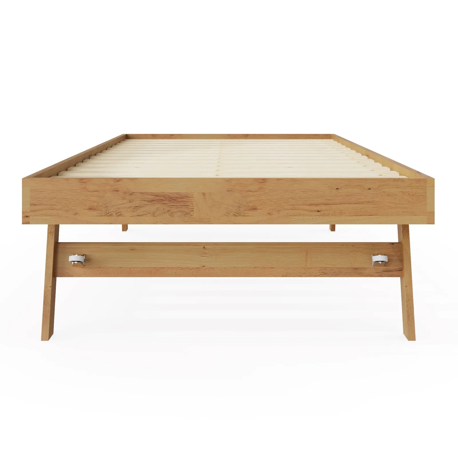 GFW Madrid Wooden Trundle Bed in Light Oak 4