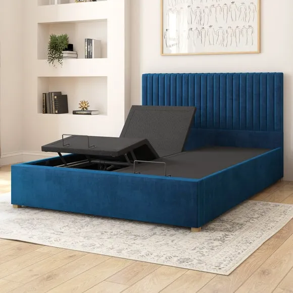 Grant Plush Velvet Adjustable Bed 3