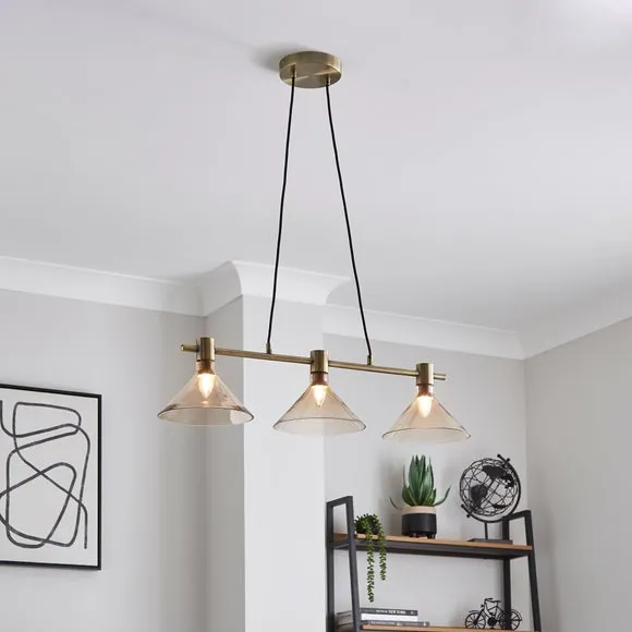 Morgan 3 Light Adjustable Diner Ceiling Light