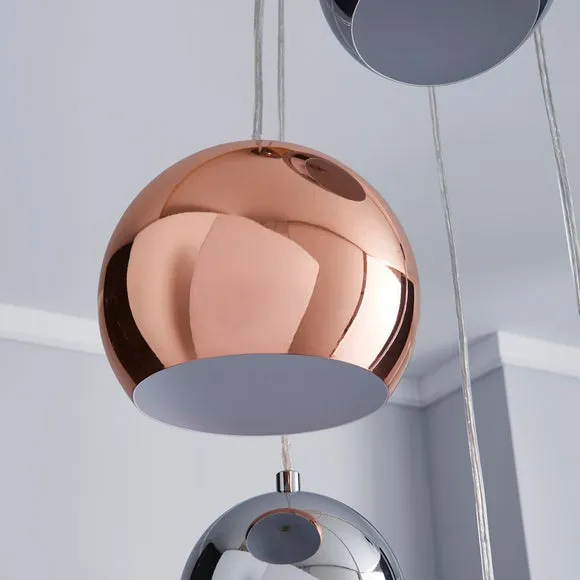 Sora Metallic 5 Light Cluster Ceiling Light 3