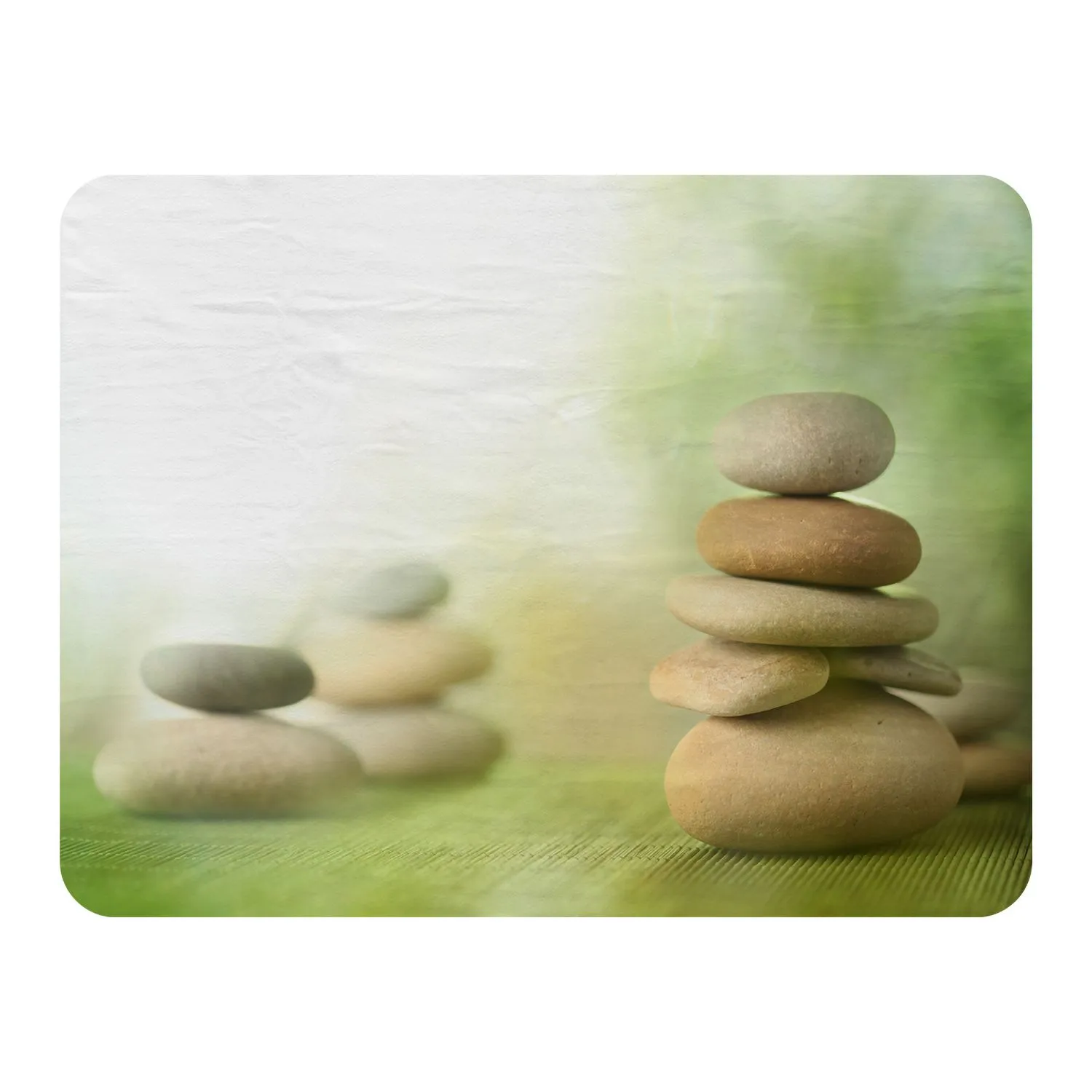 Benjamin Tate Design Rock Garden Designer Blanket in Natural