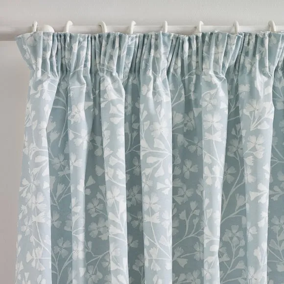 Catherine Lansfield Brooke Floral Pencil Pleat Curtains 1