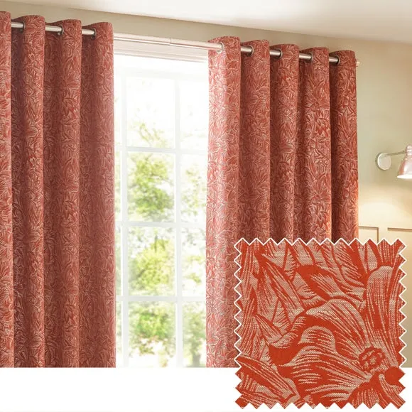 Grantley Brick Eyelet Curtains 4