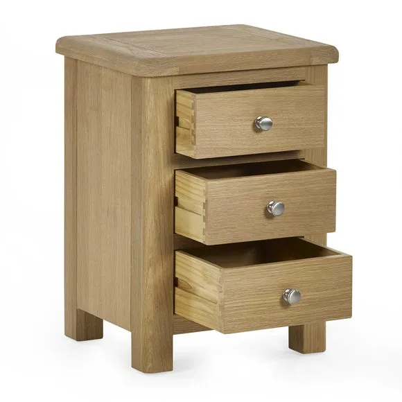 Memphis 3 Drawer Bedside Table 3