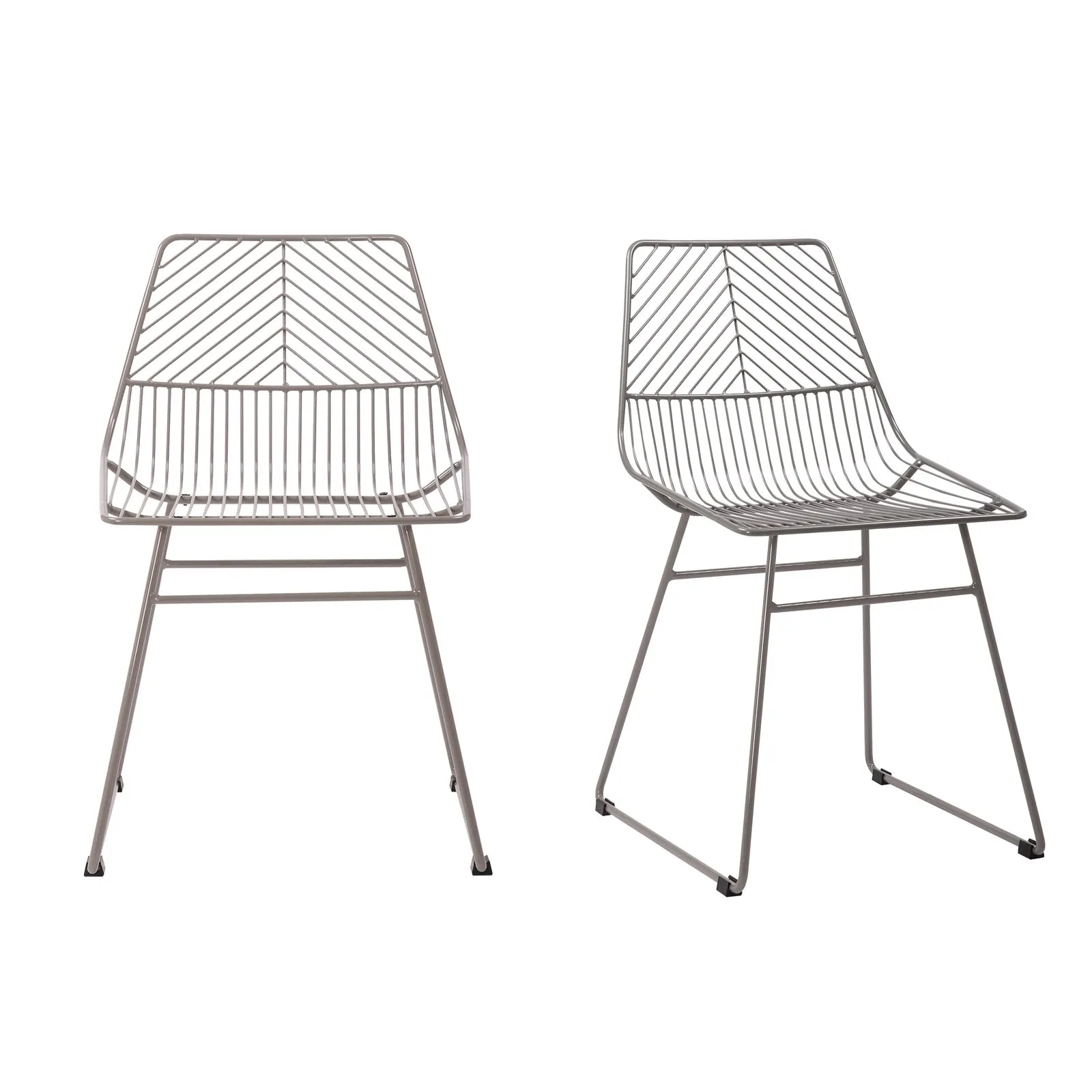 Siena Set of 2 Dining Chairs Grey