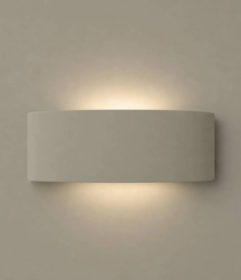 ValueLights Vincent Curved Ceramic Up/Down Flush Wall Sconce Light in Dark Green 2