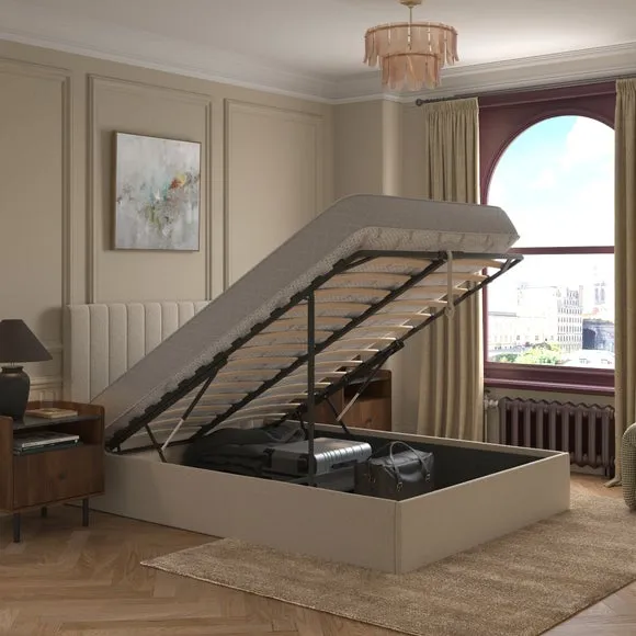 Brandon Chenille Ottoman Bed Frame 3