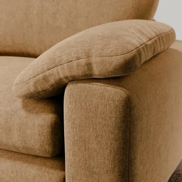 Magnus Vintage Soft Chenille Corner Chaise Sofa 5