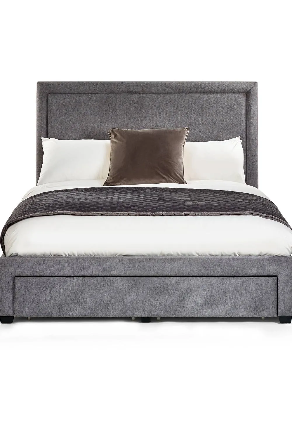 Julian Bowen Mayfair Upholstered Storage Bed with 4 Drawers in Grey 5