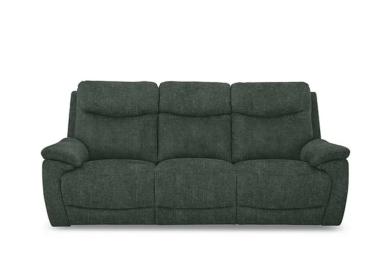Sloane 3 Seater 3 Cushion Fabric Sofa - Anivia Green - Sofas and Armchairs - In Time for Christmas