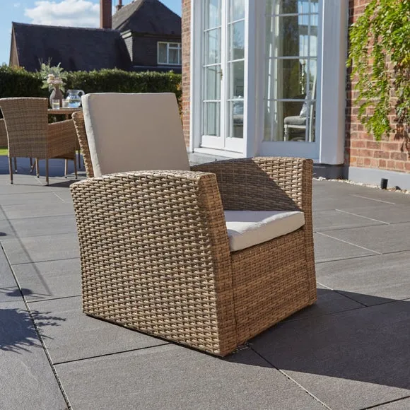 Malta Rattan Effect 4 Seater Conversation Set 3