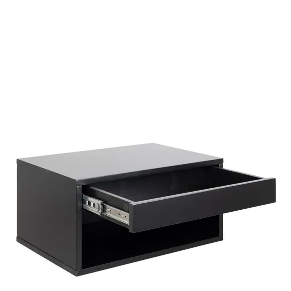Furniture To Go Cholet 1 Drawer Square Wall Mounted Bedside Table 4