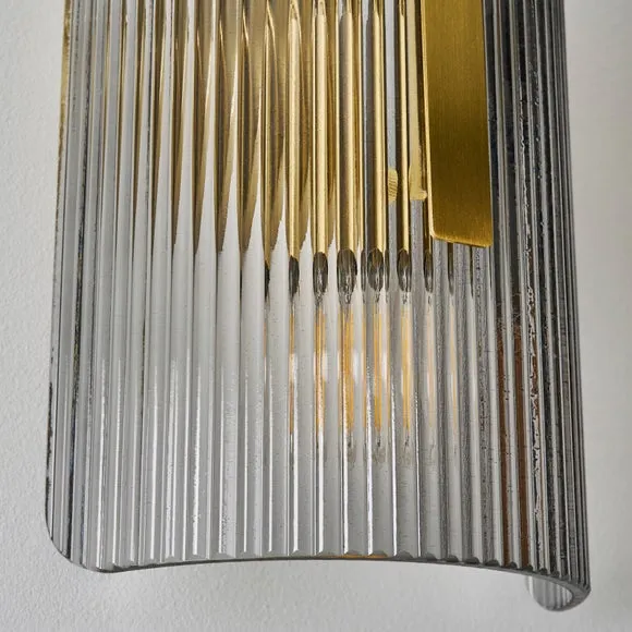 Veneto Ribbed 2 Light Wall Light 4