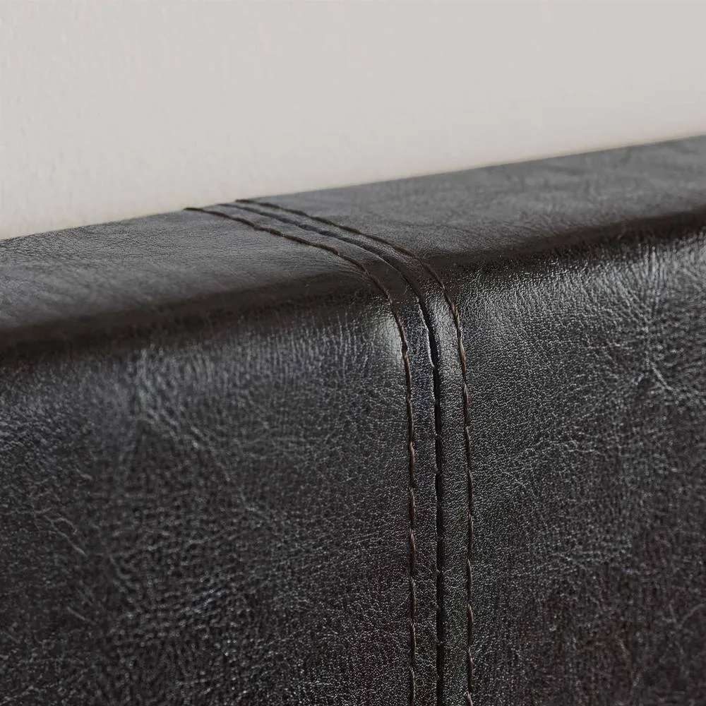 Birlea Berlin Ottoman Bed Brown Faux Leather 4