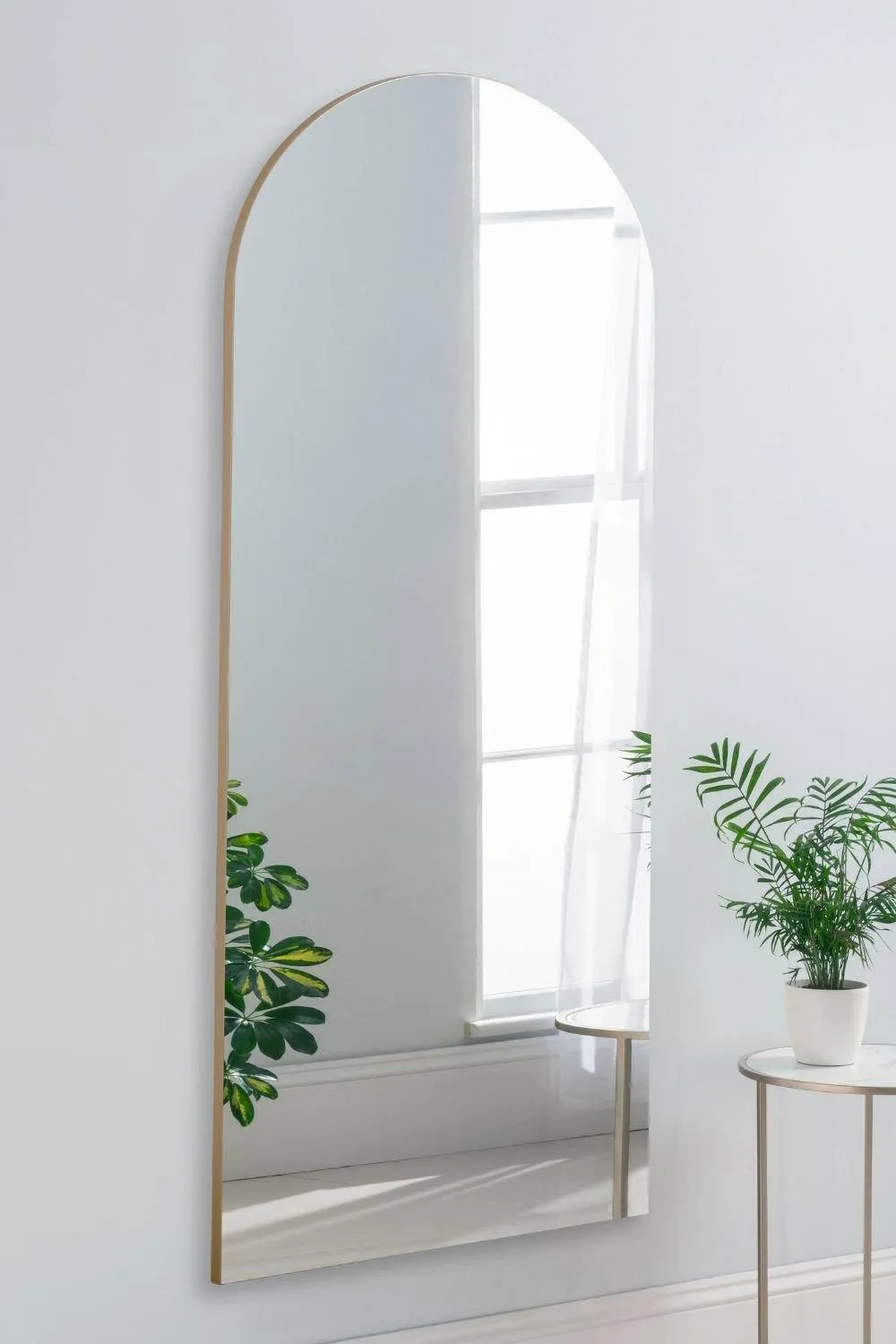 Yearn Mirrors Large Contemporary Arched Mirror in Gold