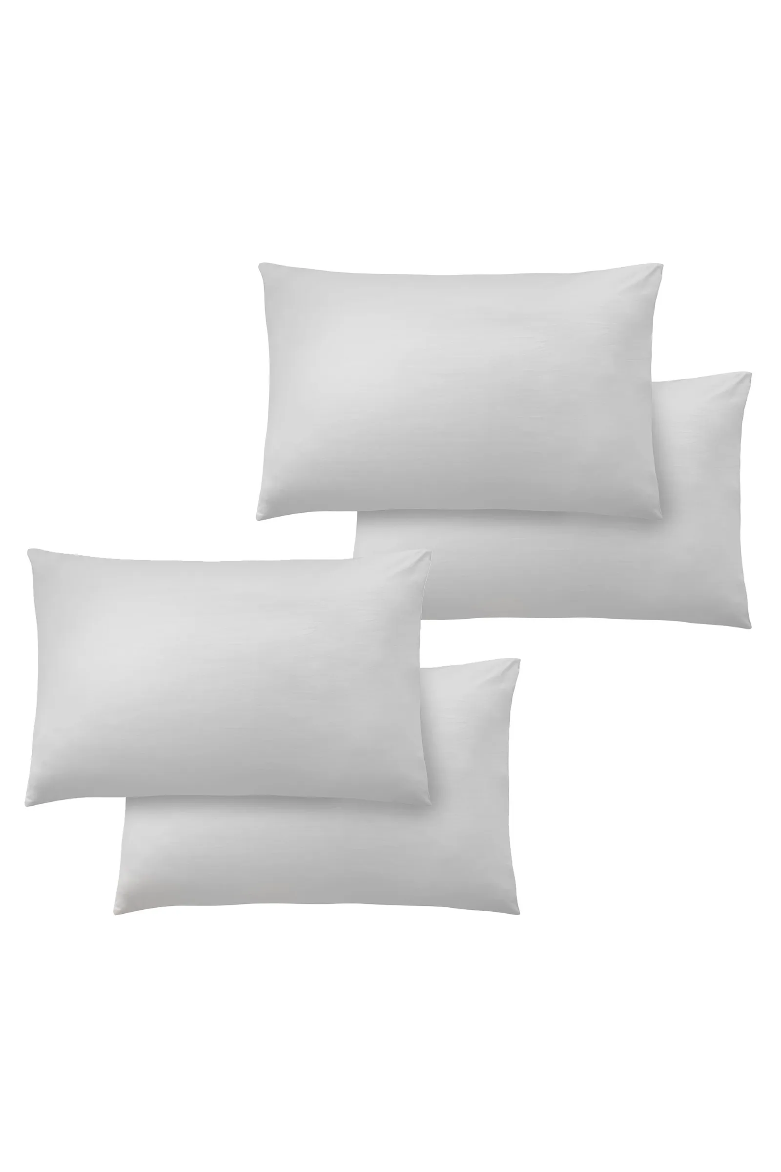 Catherine Lansfield So Soft Non Iron Standard Pillowcase Pack of 4 in White 2