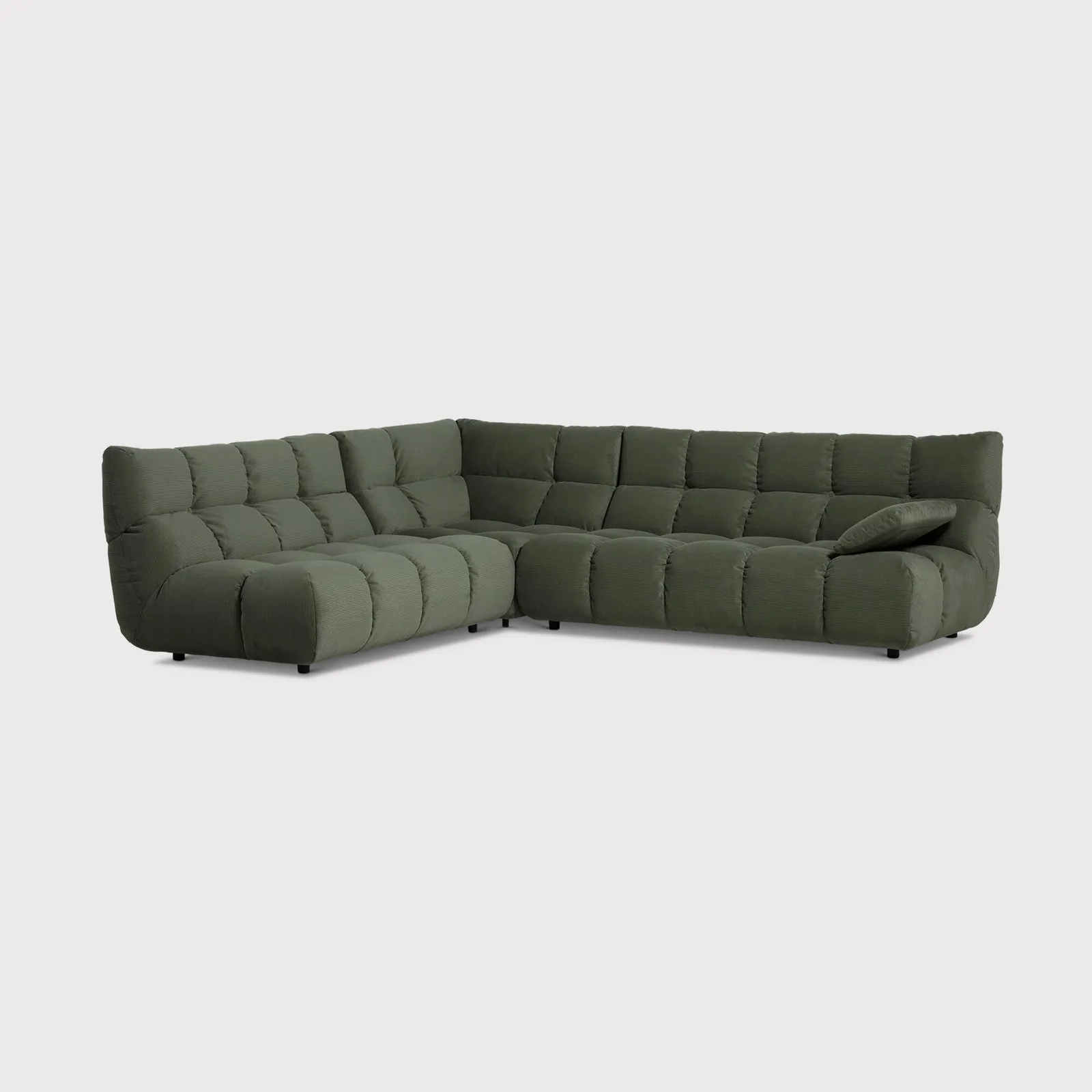 Bryce Corner Group Lhf, Green Fabric | Barker & Stonehouse