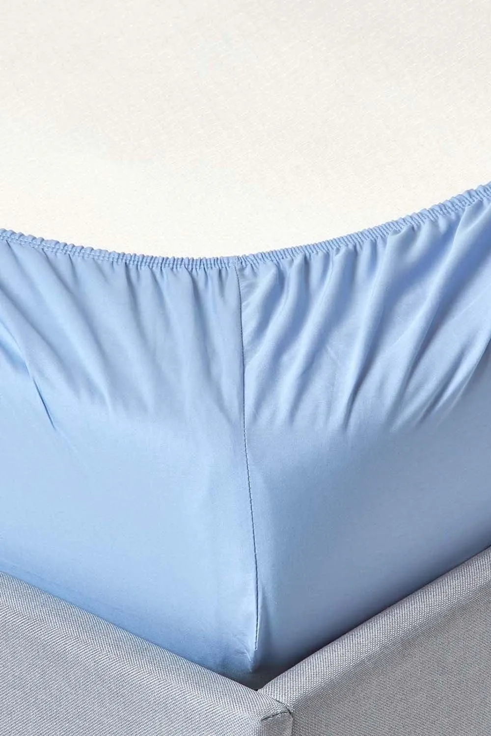 Homescapes Egyptian Cotton Deep Fitted Sheet 18 inch 200 Thread Count in Blue 2
