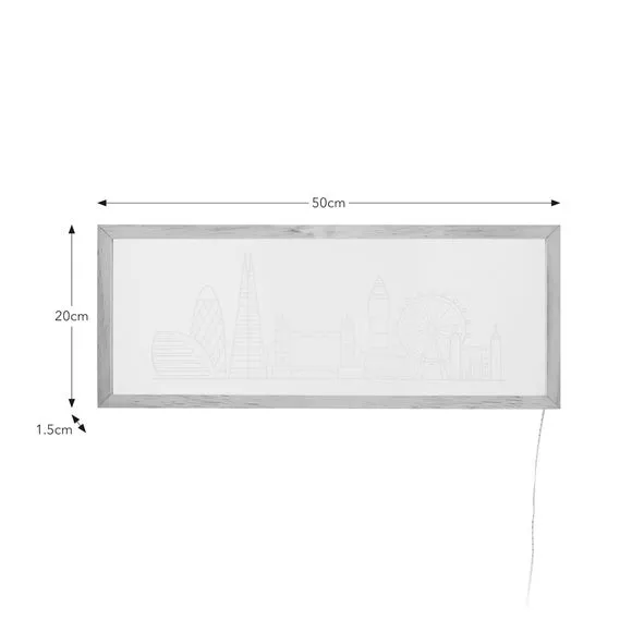 London Skyline Etched Neon Sign 4
