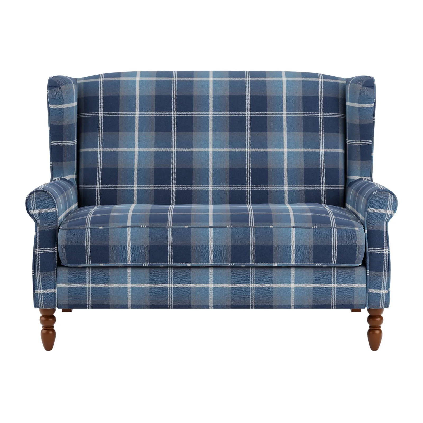 Oswald Compact 2 Seater Sofa Navy Blue